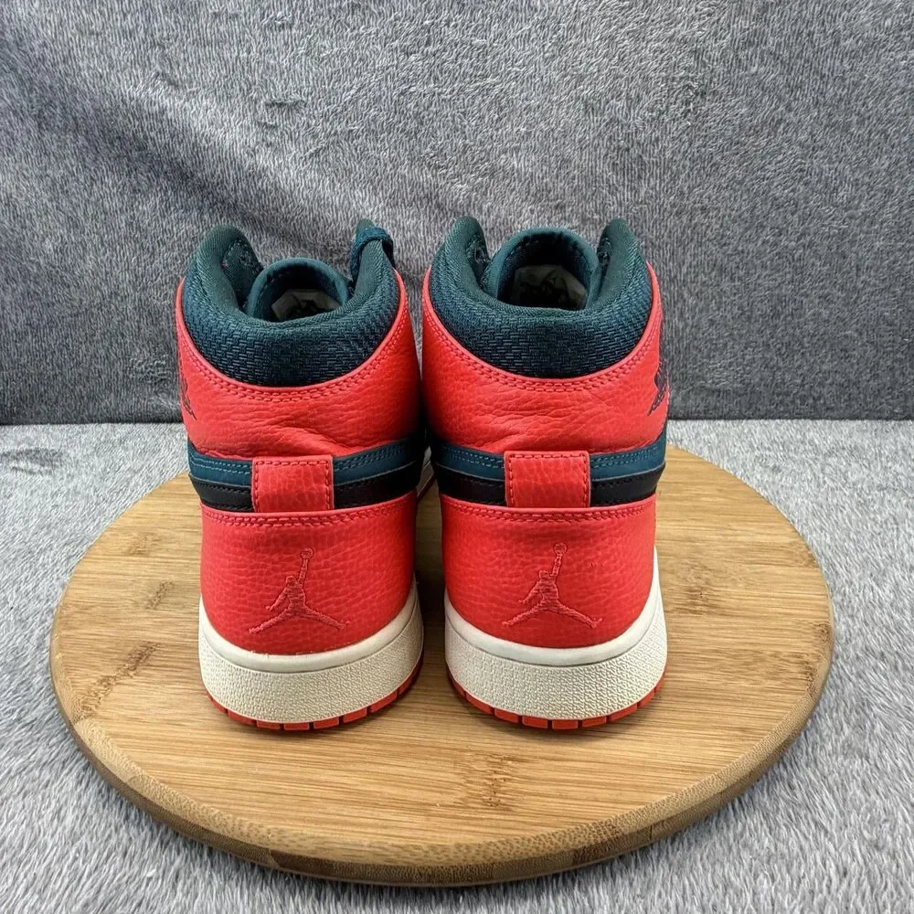 Jordan Shoes Mens Size 9.5 Teal Red Mid Top Basketball Sneakers 332550-312